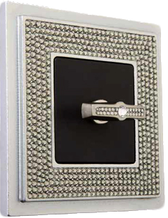 FD01291CB Рамка Crystal De Luxe Хром 1-постовая Fede фото