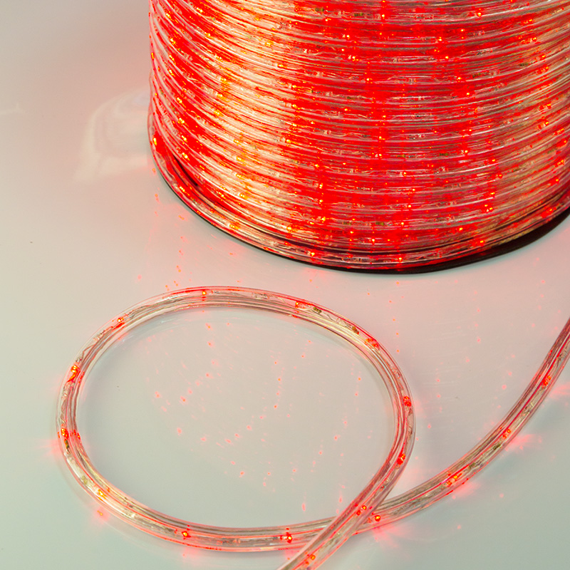 Дюралайт LED, свечение с динамикой (3W) - красный, 36 LED/м, бухта 100м NEON-NIGHT 121-322 фото