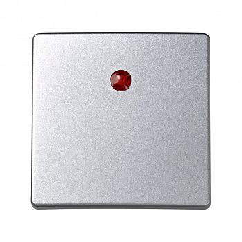 73011-63 Клавиша для выключателя одноклавишного с подсветкой кнопочного, Simon 73 Loft, алюминий фото