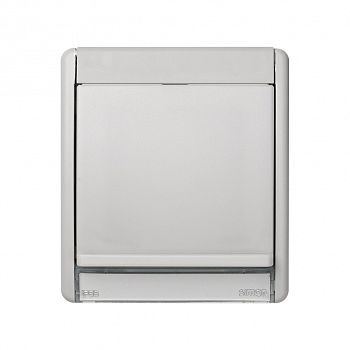 4400036-102 Рамка с прозрачным окном для установки ориентационного светильника, IP55, Simon 44 Aqua, серый фото